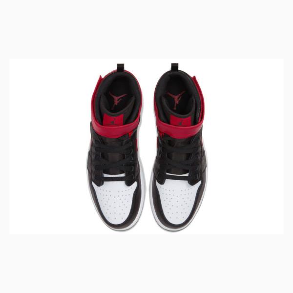 Nike High Flyease Black Gym Red Koripallokengät Miesten Air Jordan 1 Punainen Mustat | JD-208FE