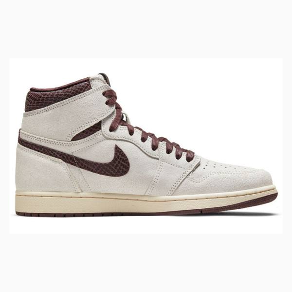 Nike High OG A Ma Maniere Koripallokengät Miesten Air Jordan 1 Ruskea Valkoinen | JD-368EG