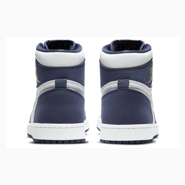 Nike High OG CO JP Midnight Koripallokengät Miesten Air Jordan 1 Valkoinen Laivastonsininen | JD-602EO