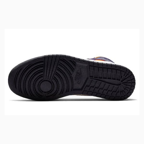Nike High OG Defiant SB - LA To Chicago Koripallokengät Miesten Air Jordan 1 Violetit Kultaiset | JD-719KU