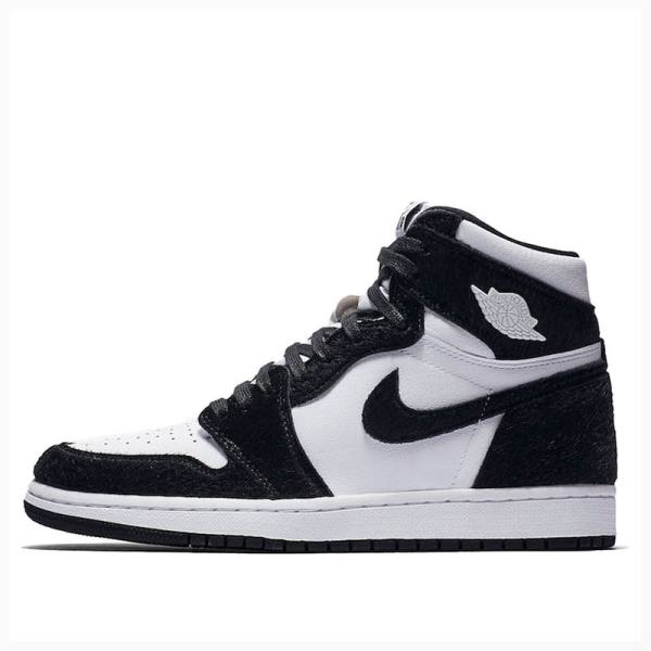 Nike High OG Panda Koripallokengät Naisten Air Jordan 1 Valkoinen Mustat | JD-158XB