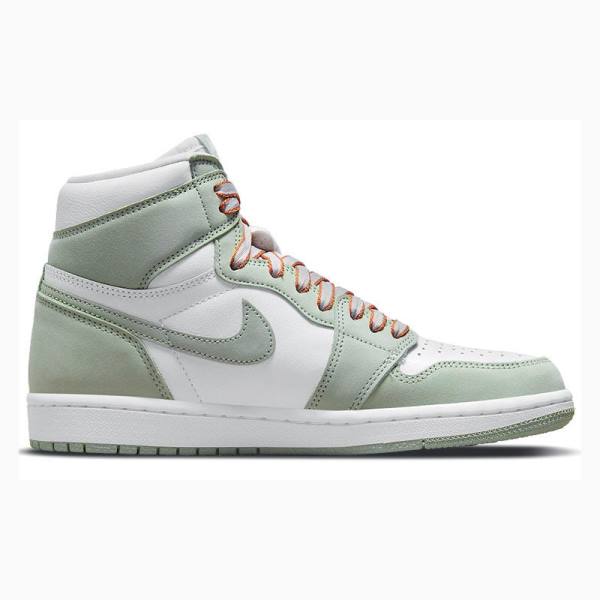 Nike High OG Seafoam Koripallokengät Naisten Air Jordan 1 Valkoinen Vihreä | JD-396QG