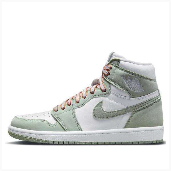 Nike High OG Seafoam Koripallokengät Naisten Air Jordan 1 Valkoinen Vihreä | JD-396QG
