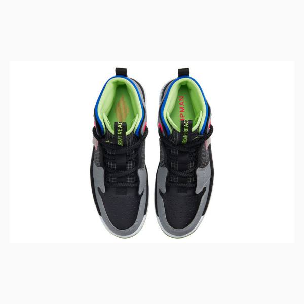 Nike High React Ghost Koripallokengät Miesten Air Jordan 1 Mustat Vihreä Harmaat | JD-194LU