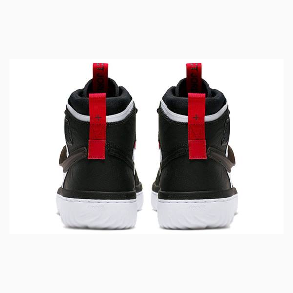 Nike High React Gym Koripallokengät Miesten Air Jordan 1 Mustat Valkoinen Punainen | JD-649HU