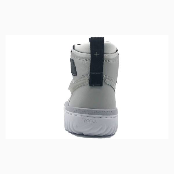 Nike High React Koripallokengät Miesten Air Jordan 1 Valkoinen Harmaat | JD-792QD