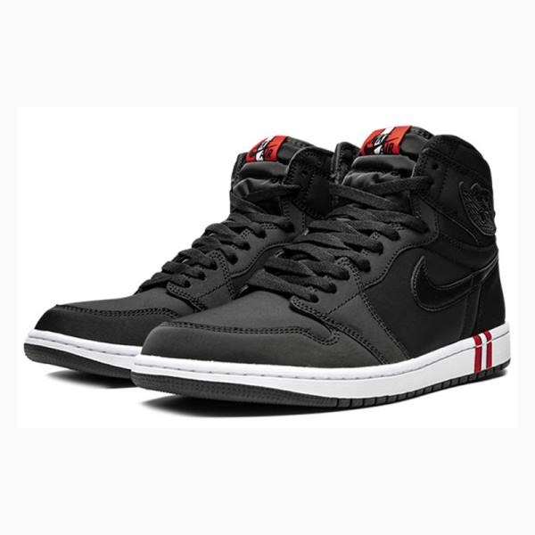 Nike High Retro PSG - Paris Saint Germain Koripallokengät Miesten Air Jordan 1 Mustat | JD-327IZ