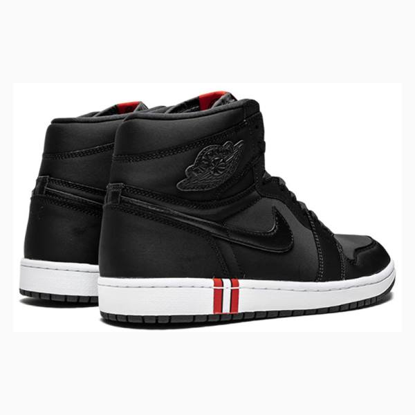 Nike High Retro PSG - Paris Saint Germain Koripallokengät Miesten Air Jordan 1 Mustat | JD-327IZ