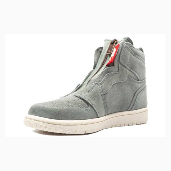 Nike High Zip Mica Koripallokengät Naisten Air Jordan 1 Vihreä | JD-360OJ