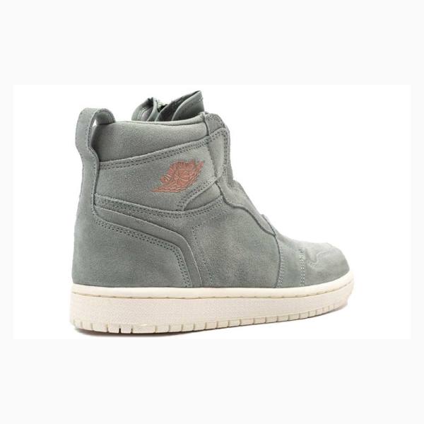 Nike High Zip Mica Koripallokengät Naisten Air Jordan 1 Vihreä | JD-360OJ