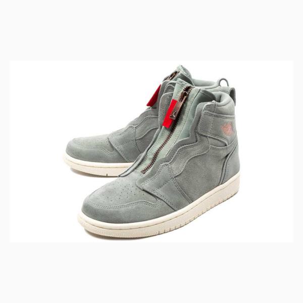 Nike High Zip Mica Koripallokengät Naisten Air Jordan 1 Vihreä | JD-360OJ