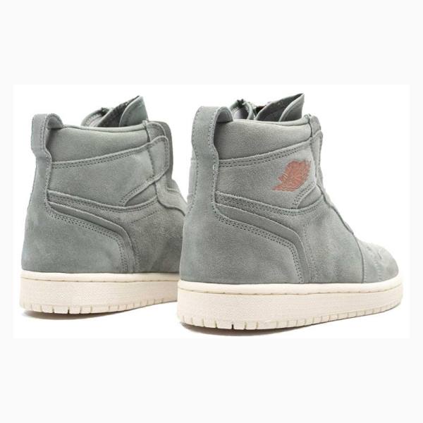 Nike High Zip Mica Koripallokengät Naisten Air Jordan 1 Vihreä | JD-360OJ