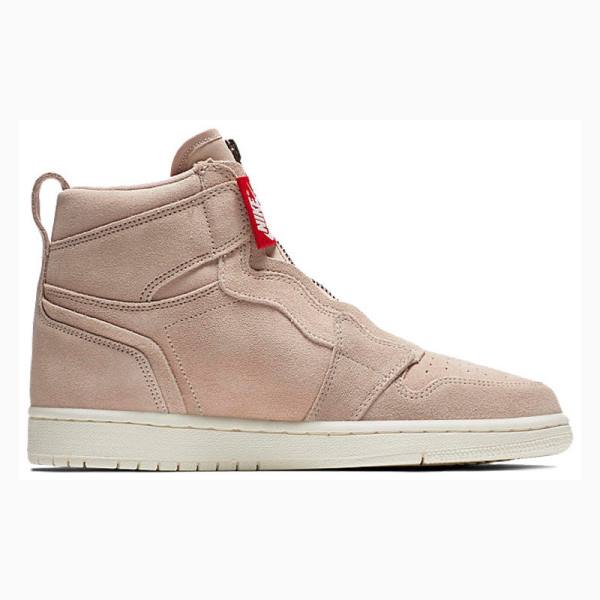 Nike High Zip Particle Koripallokengät Naisten Air Jordan 1 Beige | JD-980XI