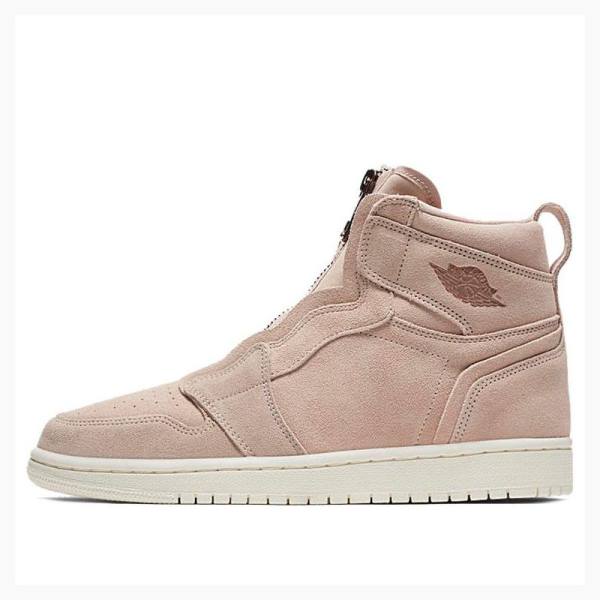 Nike High Zip Particle Koripallokengät Naisten Air Jordan 1 Beige | JD-980XI
