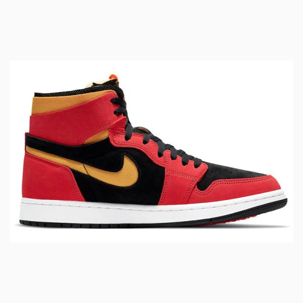 Nike High Zoom Air CMFT Chile Koripallokengät Miesten Air Jordan 1 Punainen Keltainen | JD-490BT