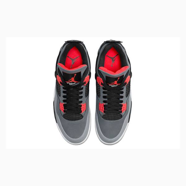 Nike Infrared Koripallokengät Miesten Air Jordan 4 Harmaat Punainen | JD-705XT
