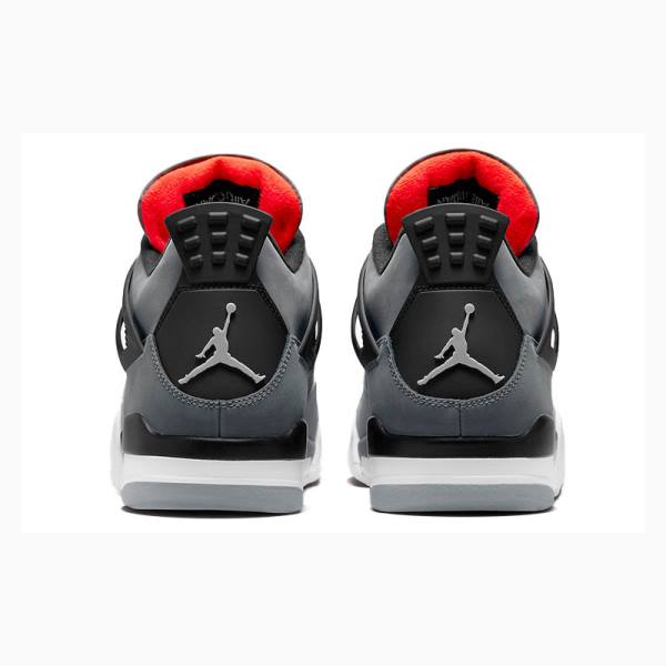 Nike Infrared Koripallokengät Miesten Air Jordan 4 Harmaat Punainen | JD-705XT