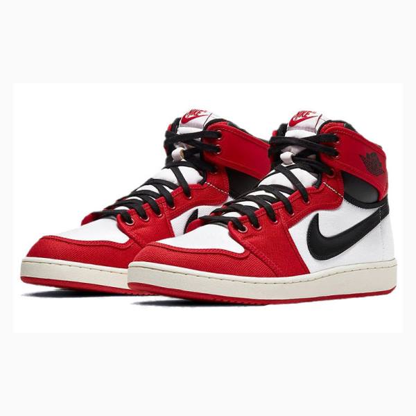 Nike KO Chicago Chicago 2021 Edition Chicago Koripallokengät Miesten Air Jordan 1 Mustat Valkoinen Punainen | JD-321WC
