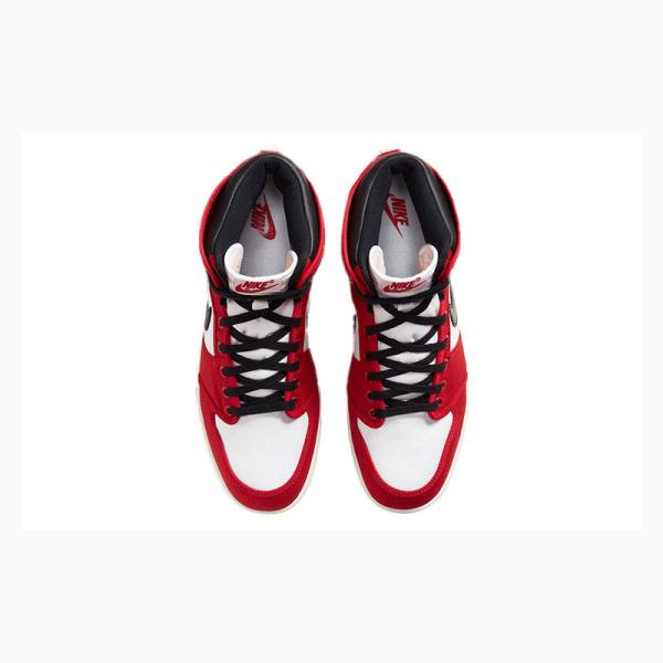 Nike KO Chicago Chicago 2021 Edition Chicago Koripallokengät Miesten Air Jordan 1 Mustat Valkoinen Punainen | JD-321WC