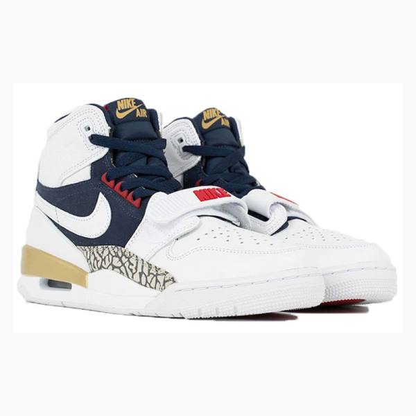 Nike Legacy 312 Dream Team Koripallokengät Miesten Air Jordan Valkoinen Laivastonsininen | JD-930KE