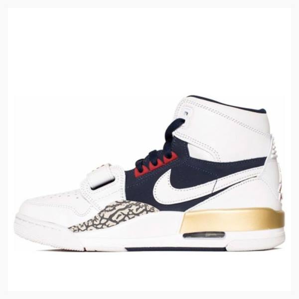 Nike Legacy 312 Dream Team Koripallokengät Miesten Air Jordan Valkoinen Laivastonsininen | JD-930KE