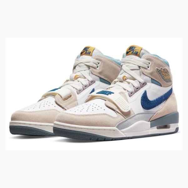 Nike Legacy 312 High Koripallokengät Miesten Air Jordan Beige Sininen | JD-619SW