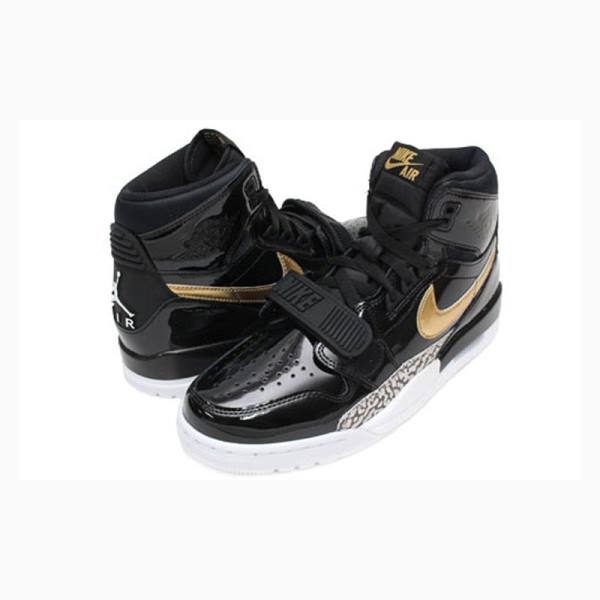 Nike Legacy 312 Koripallokengät Miesten Air Jordan Mustat Kultaiset | JD-324GC