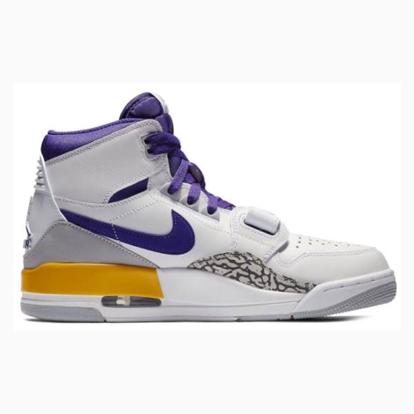 Nike Legacy 312 Lakers Koripallokengät Miesten Air Jordan Valkoinen Violetit | JD-269DA