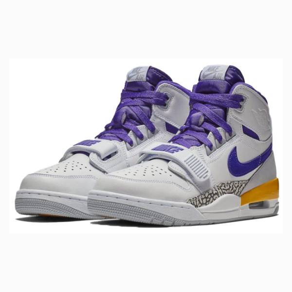 Nike Legacy 312 Lakers Koripallokengät Miesten Air Jordan Valkoinen Violetit | JD-269DA