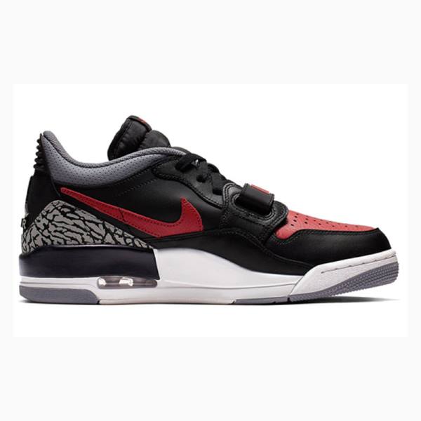 Nike Legacy 312 Low Bred Cement Tennarit Miesten Air Jordan Mustat Punainen | JD-318SQ