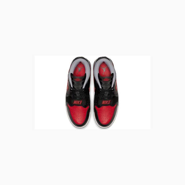 Nike Legacy 312 Low Bred Cement Tennarit Miesten Air Jordan Mustat Punainen | JD-318SQ