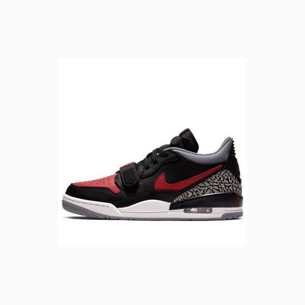 Nike Legacy 312 Low Bred Cement Tennarit Miesten Air Jordan Mustat Punainen | JD-318SQ