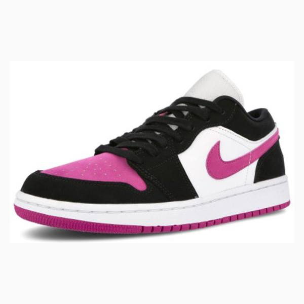 Nike Low Cactus Flower Tennarit Naisten Air Jordan 1 Mustat Violetit | JD-623PG