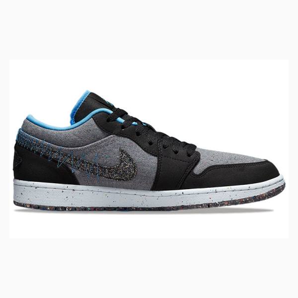 Nike Low Crater Tennarit Miesten Air Jordan 1 Mustat Harmaat | JD-209GI