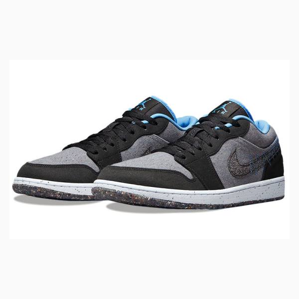 Nike Low Crater Tennarit Miesten Air Jordan 1 Mustat Harmaat | JD-209GI
