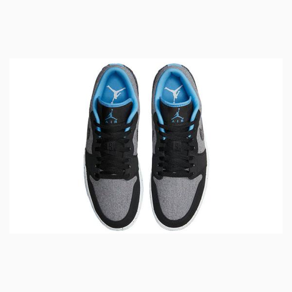 Nike Low Crater Tennarit Miesten Air Jordan 1 Mustat Harmaat | JD-209GI