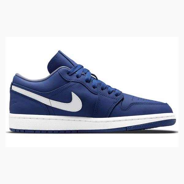 Nike Low Deep Royal Tennarit Naisten Air Jordan 1 Sininen Valkoinen | JD-716JS