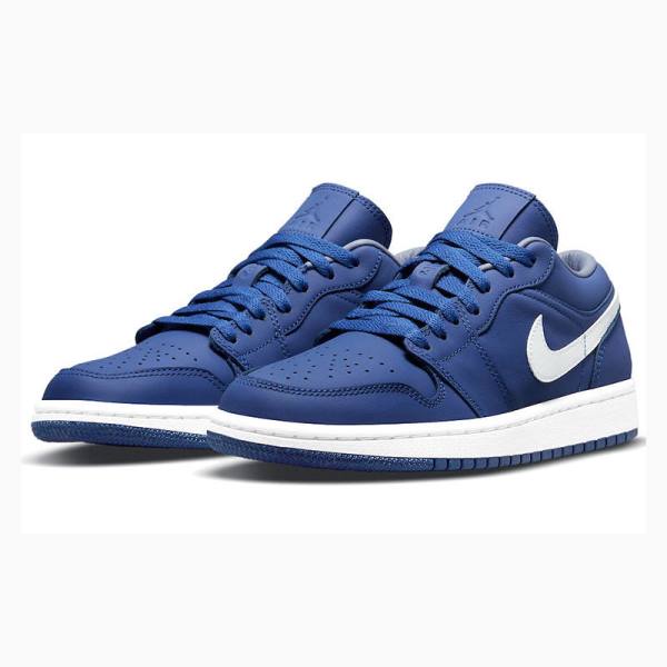 Nike Low Deep Royal Tennarit Naisten Air Jordan 1 Sininen Valkoinen | JD-716JS