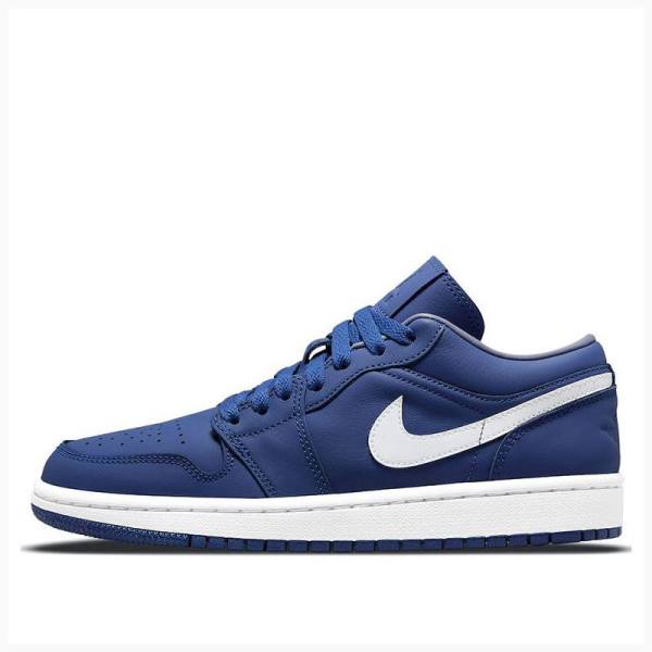 Nike Low Deep Royal Tennarit Naisten Air Jordan 1 Sininen Valkoinen | JD-716JS