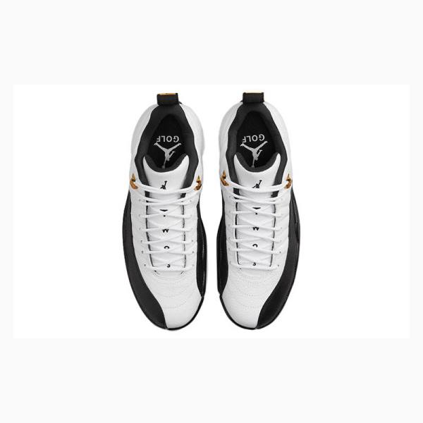 Nike Low Golf Taxi Unisex Tennarit Miesten Air Jordan 12 Valkoinen Mustat | JD-352UH