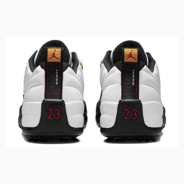 Nike Low Golf Taxi Unisex Tennarit Miesten Air Jordan 12 Valkoinen Mustat | JD-352UH