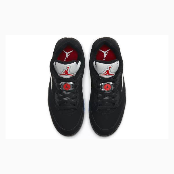 Nike Low Golf Tennarit Miesten Air Jordan 5 Mustat | JD-436MQ