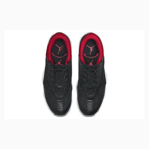 Nike Low IE Bred Tennarit Miesten Air Jordan 11 Mustat Punainen | JD-218KE