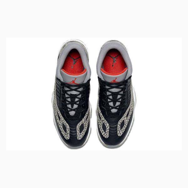Nike Low IE Tennarit Miesten Air Jordan 11 Mustat | JD-850YI