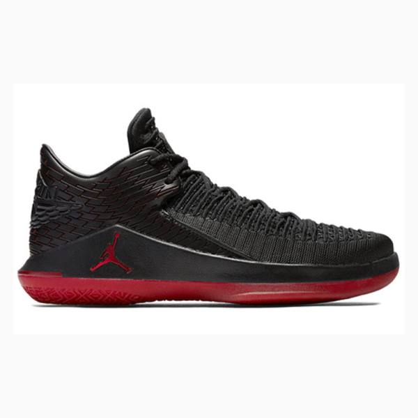 Nike Low Last Shot Tennarit Miesten Air Jordan 32 Mustat Punainen | JD-796MP