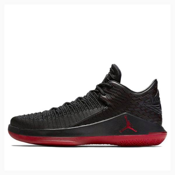 Nike Low Last Shot Tennarit Miesten Air Jordan 32 Mustat Punainen | JD-796MP