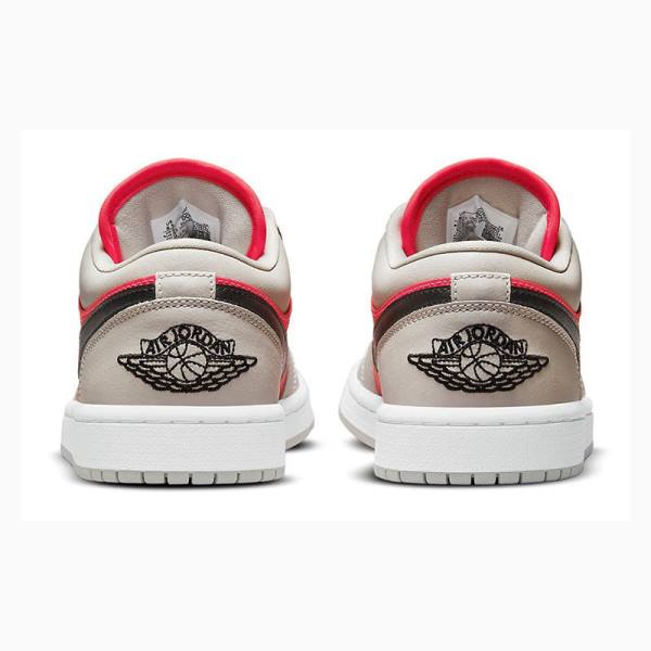 Nike Low Light Iron Ore Tennarit Naisten Air Jordan 1 Punainen Mustat | JD-681IG