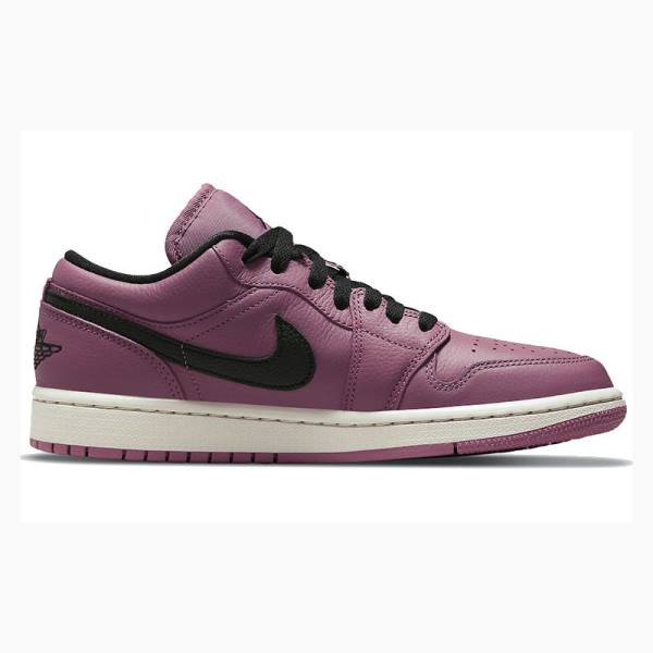Nike Low Magenta Tennarit Naisten Air Jordan 1 Mustat Violetit | JD-984HB