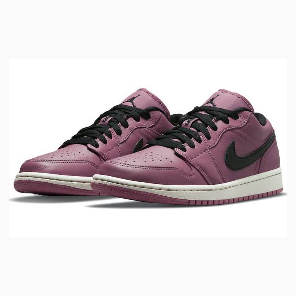 Nike Low Magenta Tennarit Naisten Air Jordan 1 Mustat Violetit | JD-984HB
