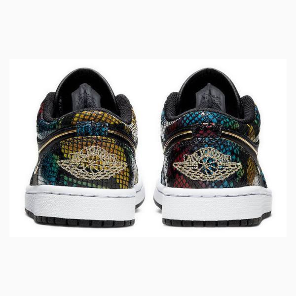 Nike Low Multicolor Snakeskin Tennarit Naisten Air Jordan 1 Mustat | JD-870RV